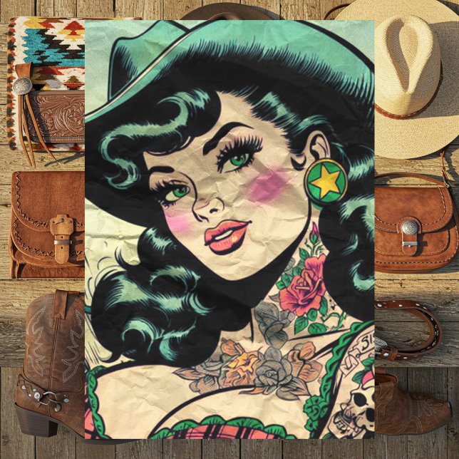 Tattooed Cowgirl Tissue Paper (Creator Uploaded)