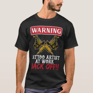 Tattooed Daddy dad Temporary Tattoos Tattoo artist T-Shirt