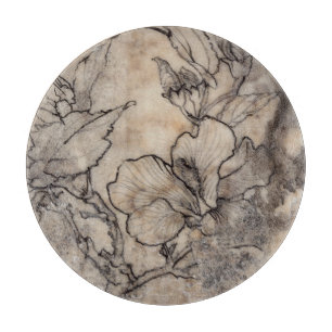 Tattooed Floral I Cutting Board
