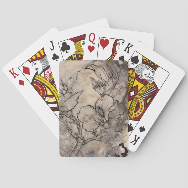 Tattooed Floral I Playing Cards (Back)