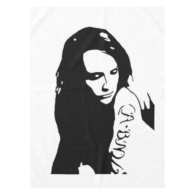 Tattooed Girl Tablecloth (Front)