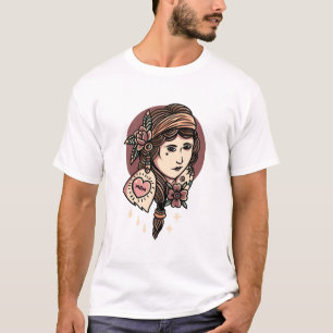 Tattooed girl tattoo design T-Shirt