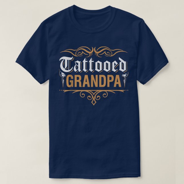 Tattooed Grandpa  T-Shirt (Design Front)