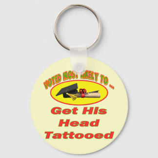 Tattooed Head Key Ring