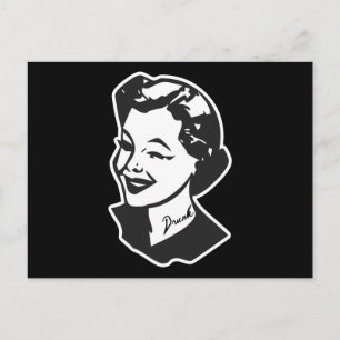 Tattooed Housewife - Drunk Postcard