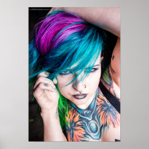 Tattooed Model - Ashley Lynn Poster