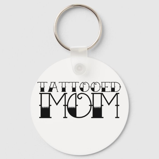 Tattooed Mum Key Ring (Front)