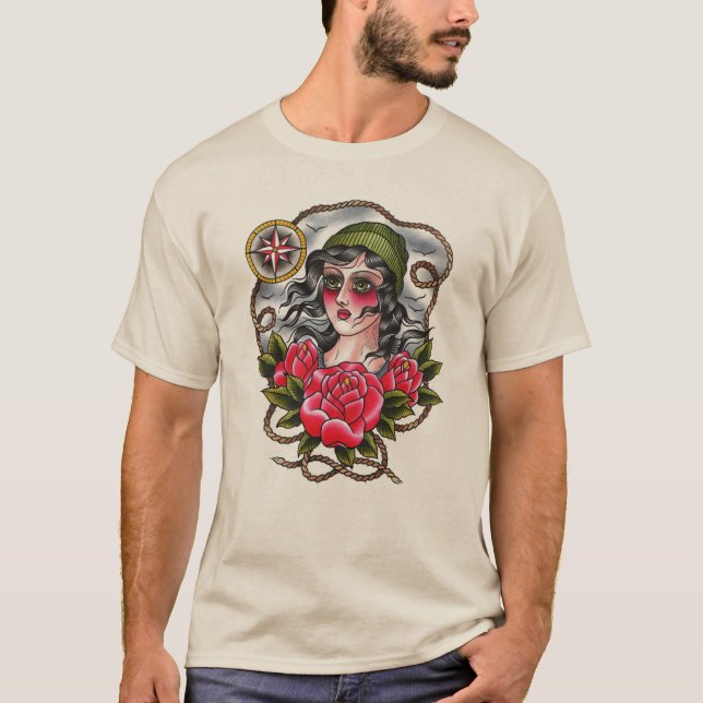 Tattooed Sailor Girl Tee (Front)