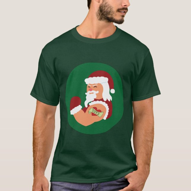 Tattooed Santa T-Shirt (Front)