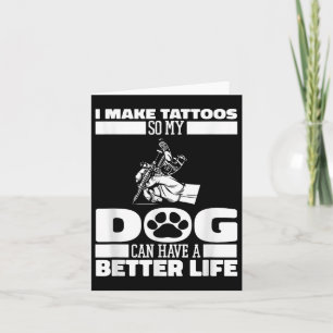 Tattooist Dog Tattoos Tattooer - Tattoo Artist Card