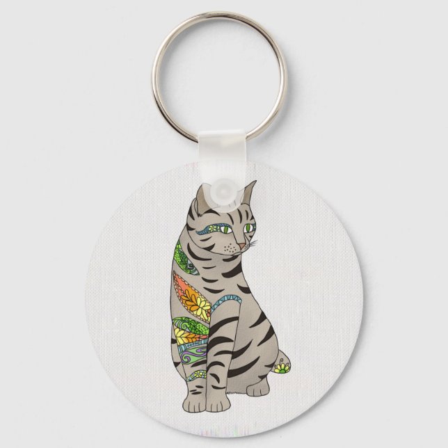 Tattookatze Key Ring (Front)