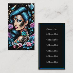 Tattoos And Roses Business Card