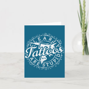 Tattoos Are Stud Shirt Funny Tattoo Artist Ink Lov Card