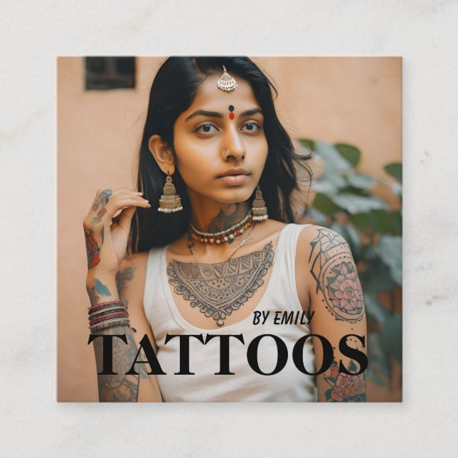 Tattoos Artist Graphic Business Card (Front)