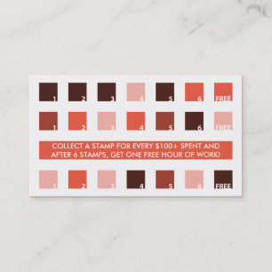 TATTOOS customer appreciation (mod squares) Loyalty Card