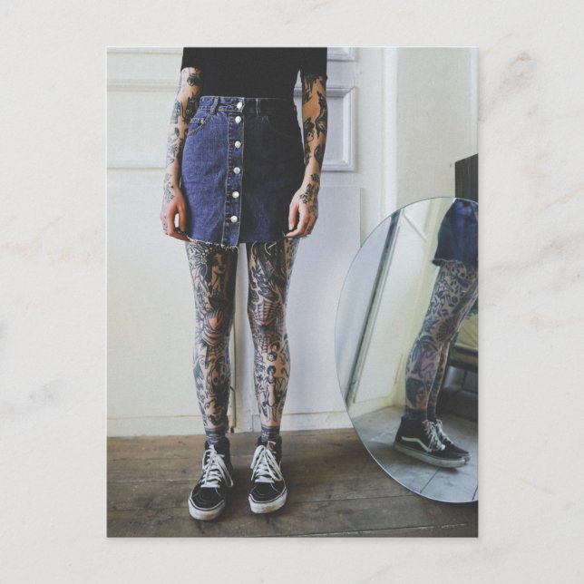 Tattoo's Cute Photo Postcard (Front)