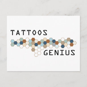 Tattoos Genius Postcard