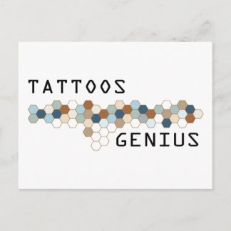 Tattoos Genius Postcard