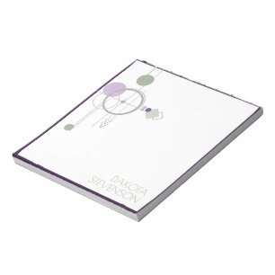 Tattoos Linework Bohemian Purple Green Branding Notepad