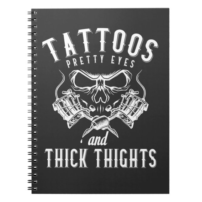 Tattoos Lover Inked Tattoo Artist Notebook (Front)