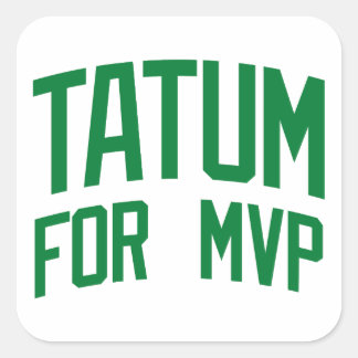 Tatum For MVP - Boston Basketball Square Sticker
