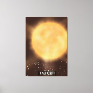 Tau Ceti Space Art poster Canvas Print