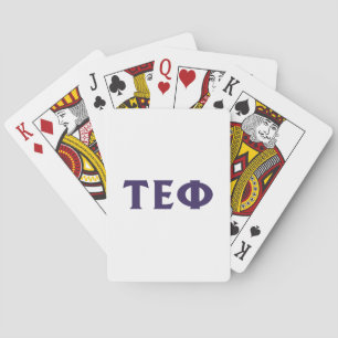 Tau Epsilon Phi   Letters Playing Cards
