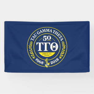 Tau Gamma Theta 3x5 Banner - 50th Anniversary