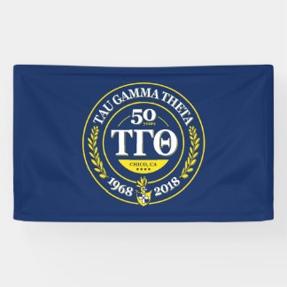 Tau Gamma Theta 3x5 Banner - 50th Anniversary