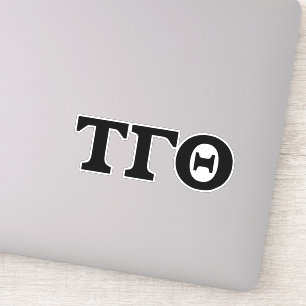 Tau Gamma Theta Vinyl Letters - Black Letters