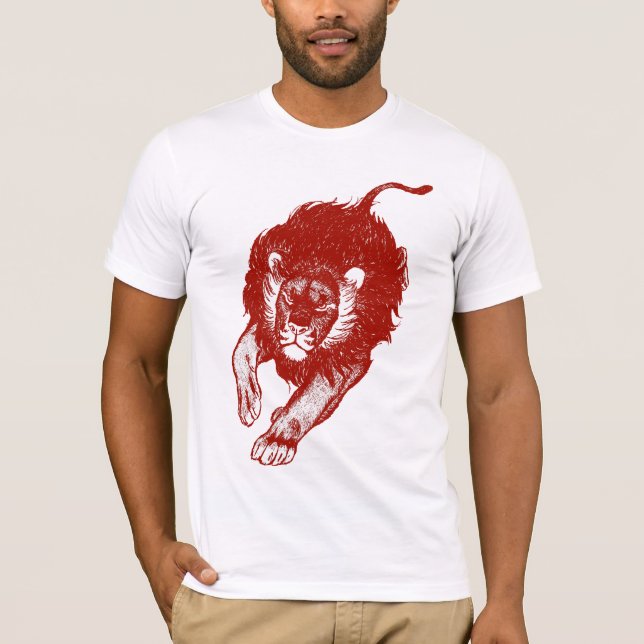 Tau Of The Lions T-shirt (red) (Front)
