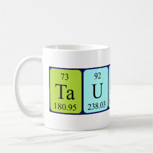 Taulant periodic table name mug