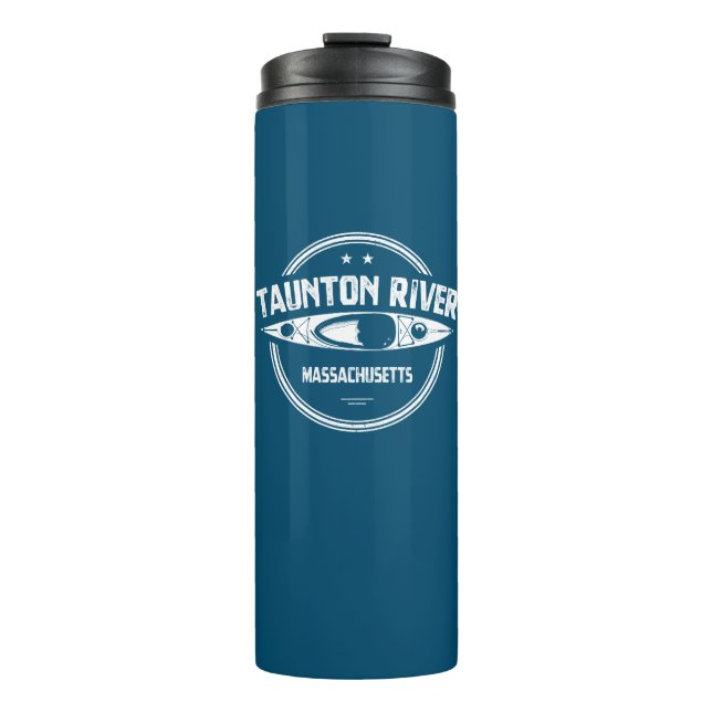 Taunton River Massachusetts Kayaking Thermal Tumbler (Front)