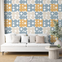 Taupe Beige Tan Grey White Circles Art Pattern