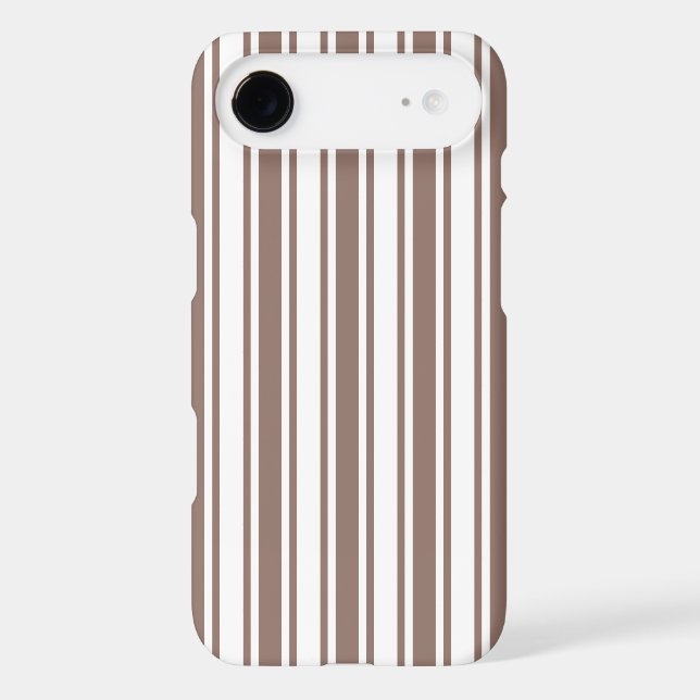 Taupe brown and white candy stripes (Back)