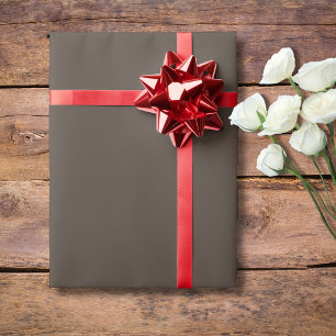 Taupe Brown Solid Colour   Classic   Elegant Wrapping Paper
