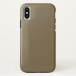 Taupe Coffee Colour Decor Background Customisable iPhone XS Case<br><div class="desc">This custom product is available in a solid taupe coffee colour decor for yourself or as a gift sure to make an impression in all occasions. Click on the "Customise it!" button or link you find on this product page to reveal a set of user friendly designing tools to customise...</div>