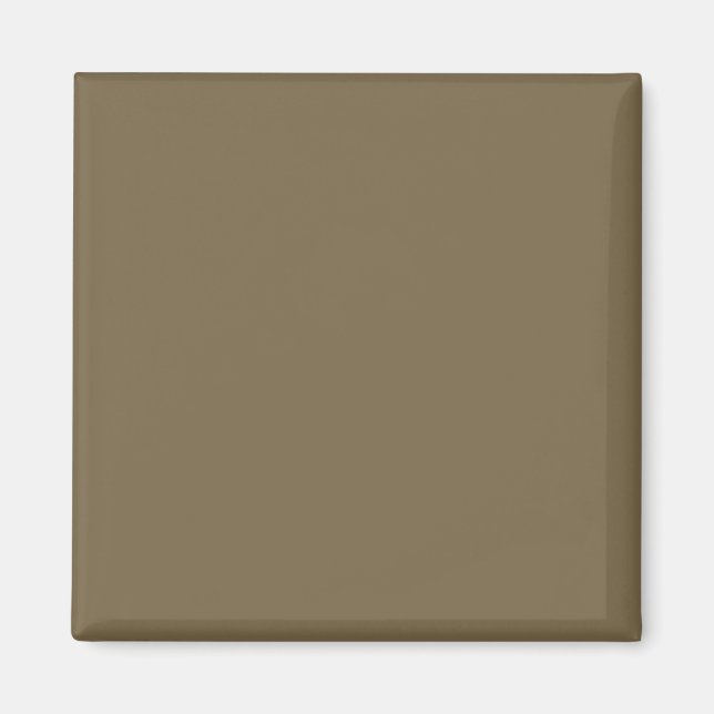 Taupe Coffee Colour Decor Background Customisable Magnet (Front)