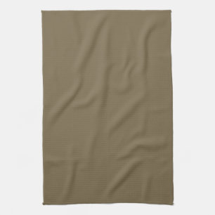 Taupe Coffee Colour Decor Background Customisable Tea Towel