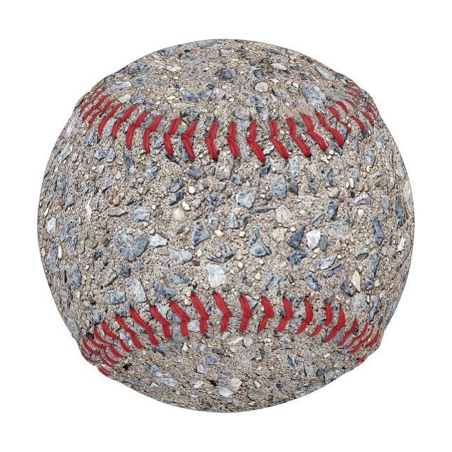 Taupe Concrete Cement Blue Aggregate Sidewalk Baseball (Front)