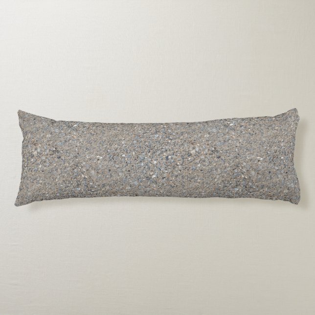 Taupe Concrete Cement Blue Aggregate Sidewalk Body Cushion (Front)