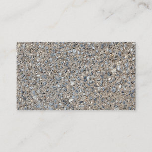 Taupe Concrete Cement Blue Aggregate Sidewalk Business Card