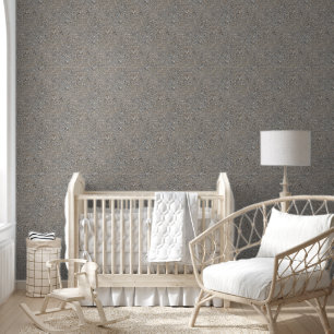 Taupe Concrete Cement Blue Aggregate Sidewalk Wallpaper