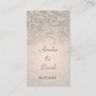 Taupe Flourish Special Occasion Placecard