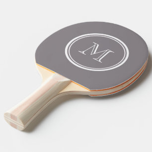 Taupe Grey High End Coloured Personalised Ping Pong Paddle