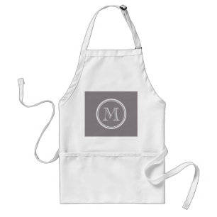 Taupe Grey High End Coloured Personalised Standard Apron