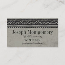 Taupe Grey Professional Appointments Business Card