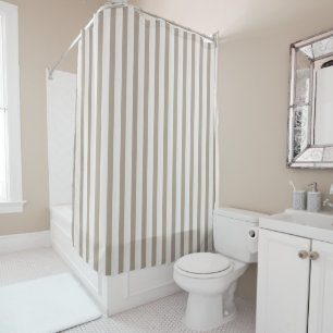 Taupe Harbor Shower Curtain