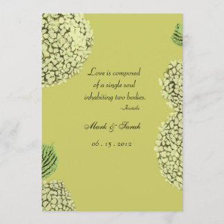 Taupe Hydrangea Invitation