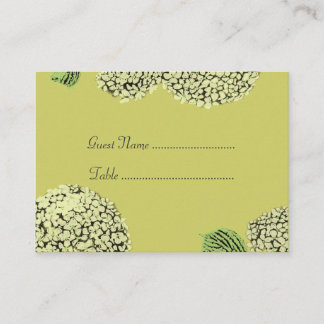 Taupe Hydrangea Place Cards